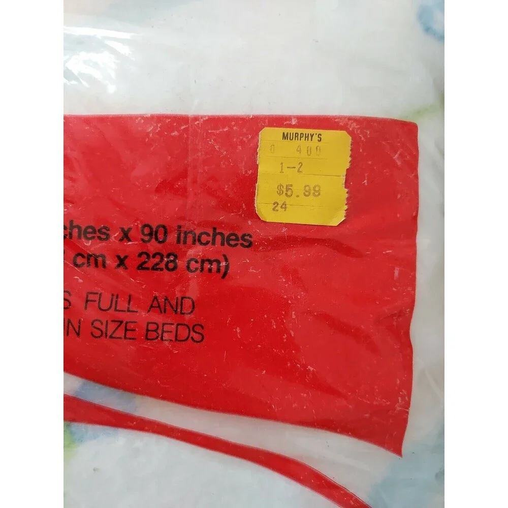 NIP Vintage MCM Blue Whispering Willow 72x90 Twin Full Sealed Unopened Blanket